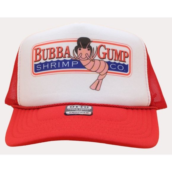 Bubba Gump Trucker Hat Foam Mesh Hat Bubba Gump Shrimp Hat - Picture 1 of 3